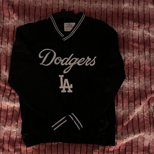 Dodgers V-Neck Black Sweater